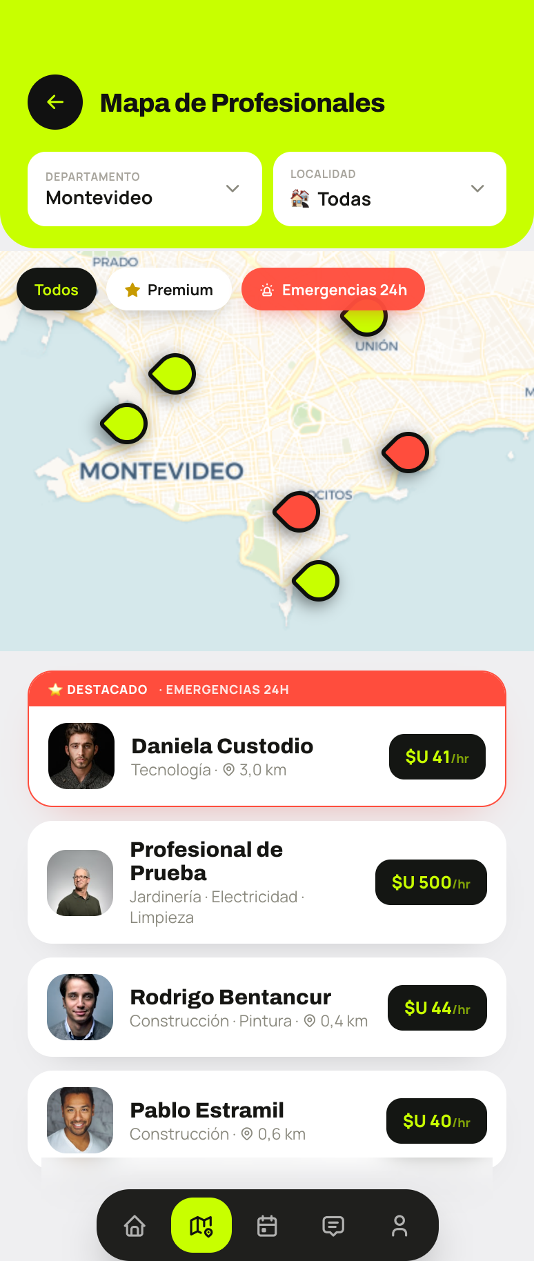 Profesionales cerca tuyo